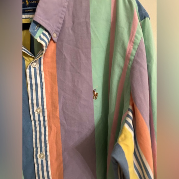 Ralph Lauren Striped Oxford Men’s Cotton Shirt size XXL - Picture 3 of 10